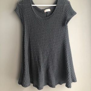 basic grey babydoll tee